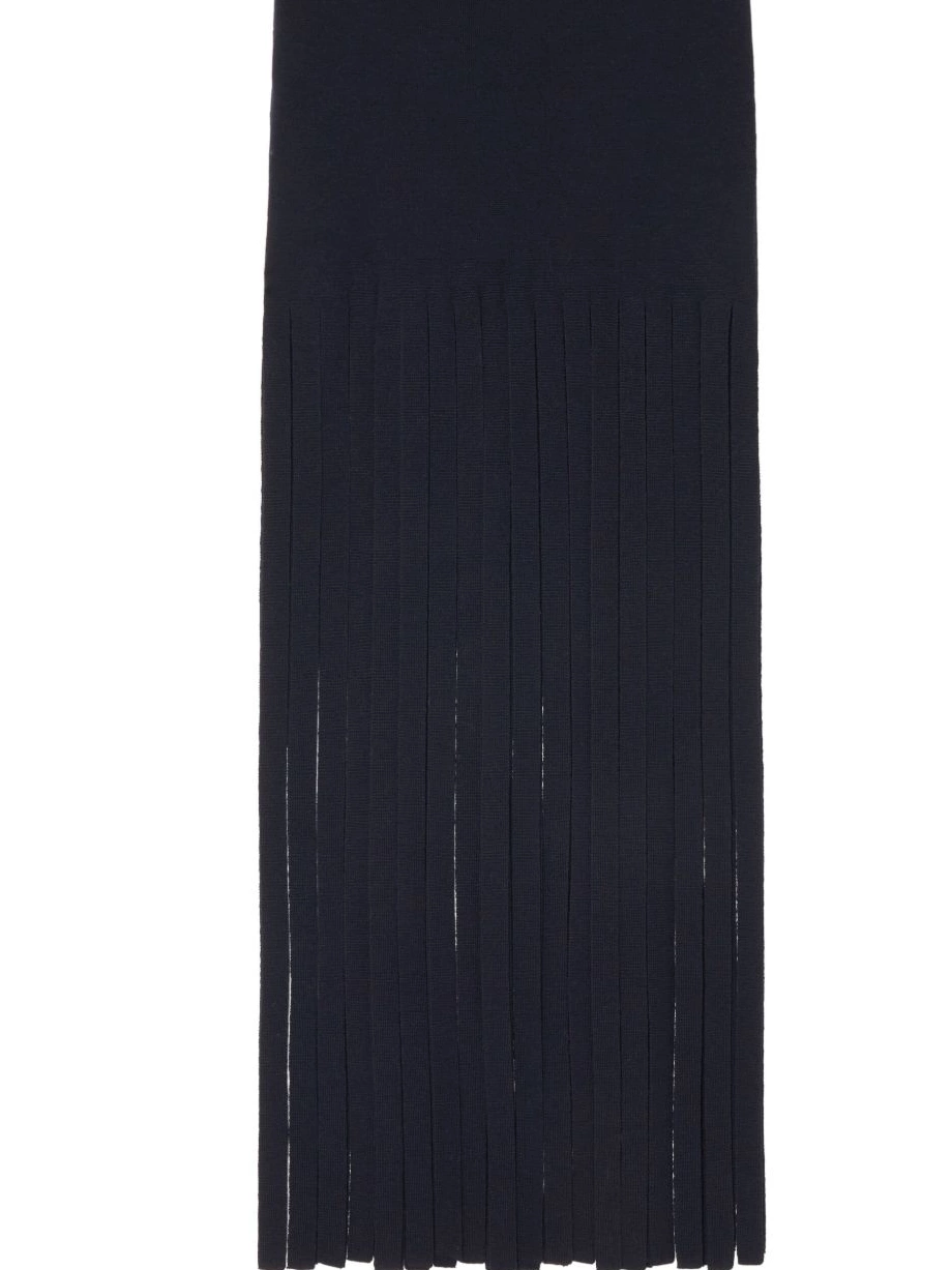 Eclectic fringed wool skirt Women Alanui 0424